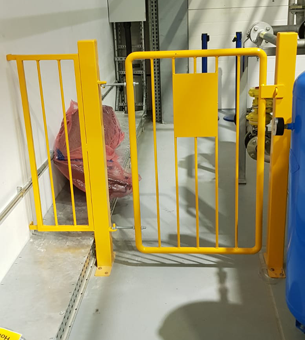 Yellow Powder Coated Safety Gate